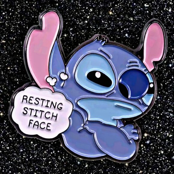 Independent Other - Disney's "Resting Stitch Face" Pin: Your New Favorite Kawaii Accessory!